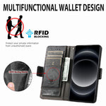 Xiaomi 14 Ultra mobilskal CASENEO PU Läderfodral Stativ med RFID-blockerande Plånbok