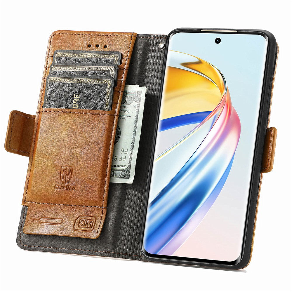 For Honor X9b 5G / X50 5G / Magic6 Lite 5G Phone Cases CASENEO PU Leather Cover Stand with RFID Blocking Wallet