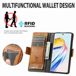 For Honor X9b 5G / X50 5G / Magic6 Lite 5G Phone Cases CASENEO PU Leather Cover Stand with RFID Blocking Wallet