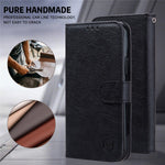 For Xiaomi Redmi A3 / Poco C61 4G Case Solid Color Leather Folding Stand Wallet Leather Phone Cover