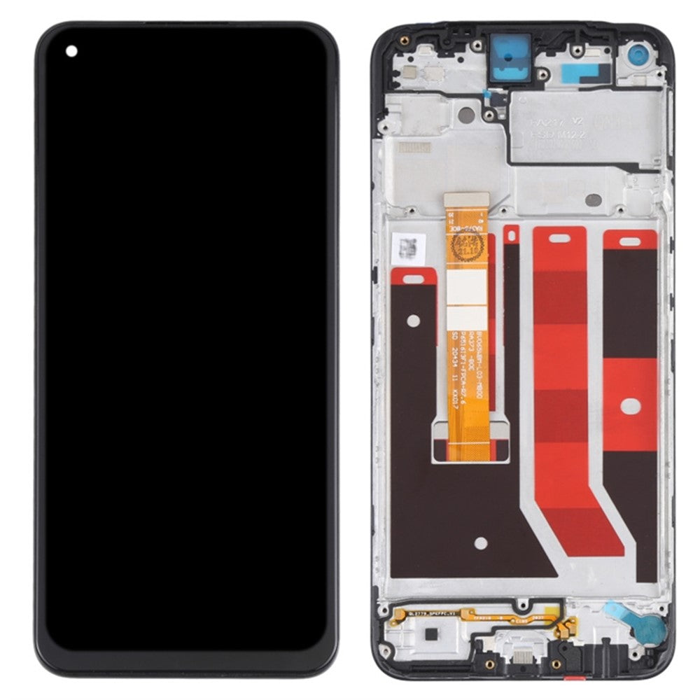 For Oppo A32 (2020) / A53 (2020) / A53s 4G / A33 (2020) Grade C LCD Screen and Digitizer Assembly + Frame Replacement Part (without Logo)