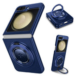For Samsung Galaxy Z Flip5 5G Magnetic Case Invisible Kickstand PC+TPU Phone Cover