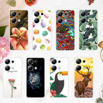 For Xiaomi Redmi Note 13 Pro 4G / Poco M6 Pro 4G TPU Case Pattern Printing Phone Cover