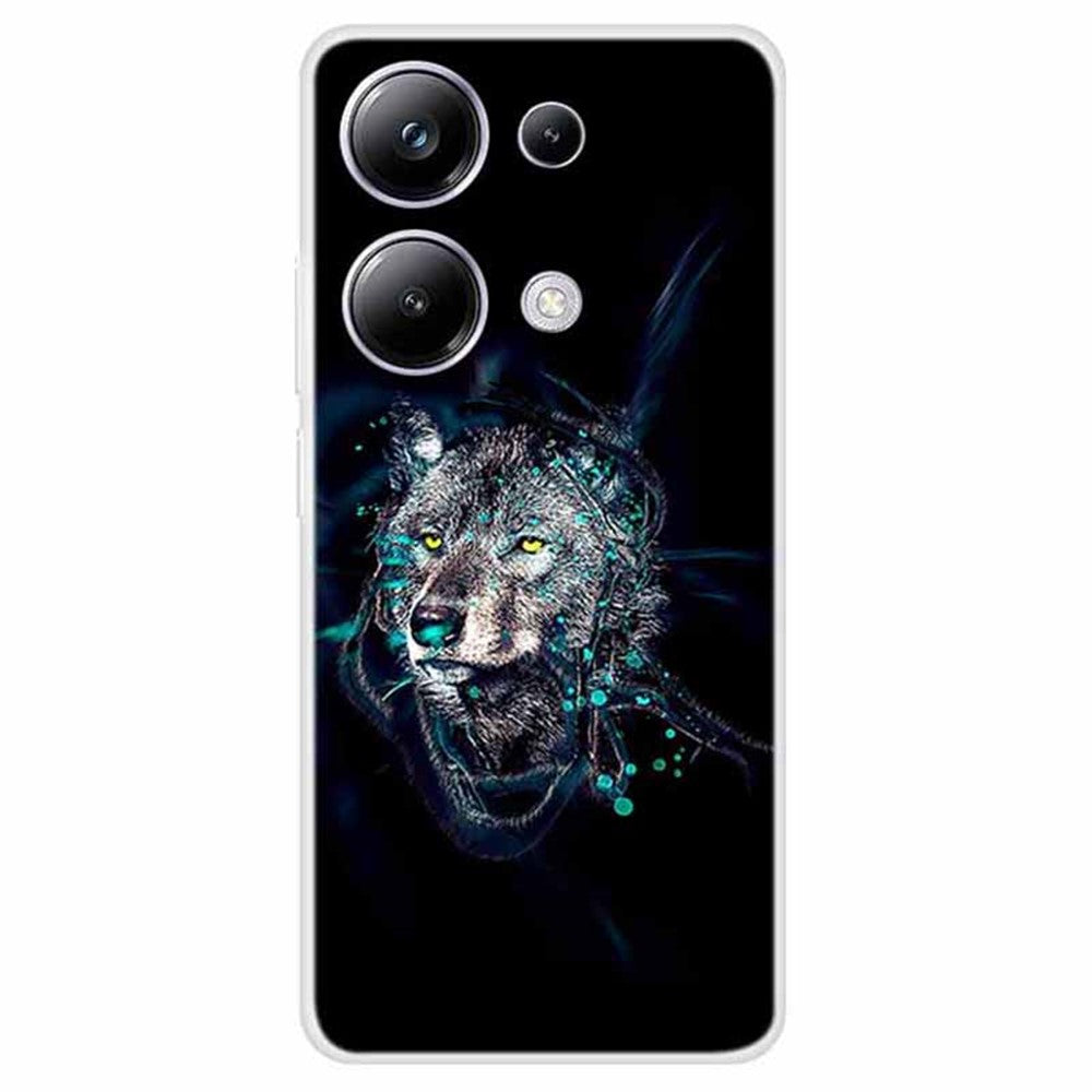 For Xiaomi Redmi Note 13 Pro 4G / Poco M6 Pro 4G TPU Case Pattern Printing Phone Cover