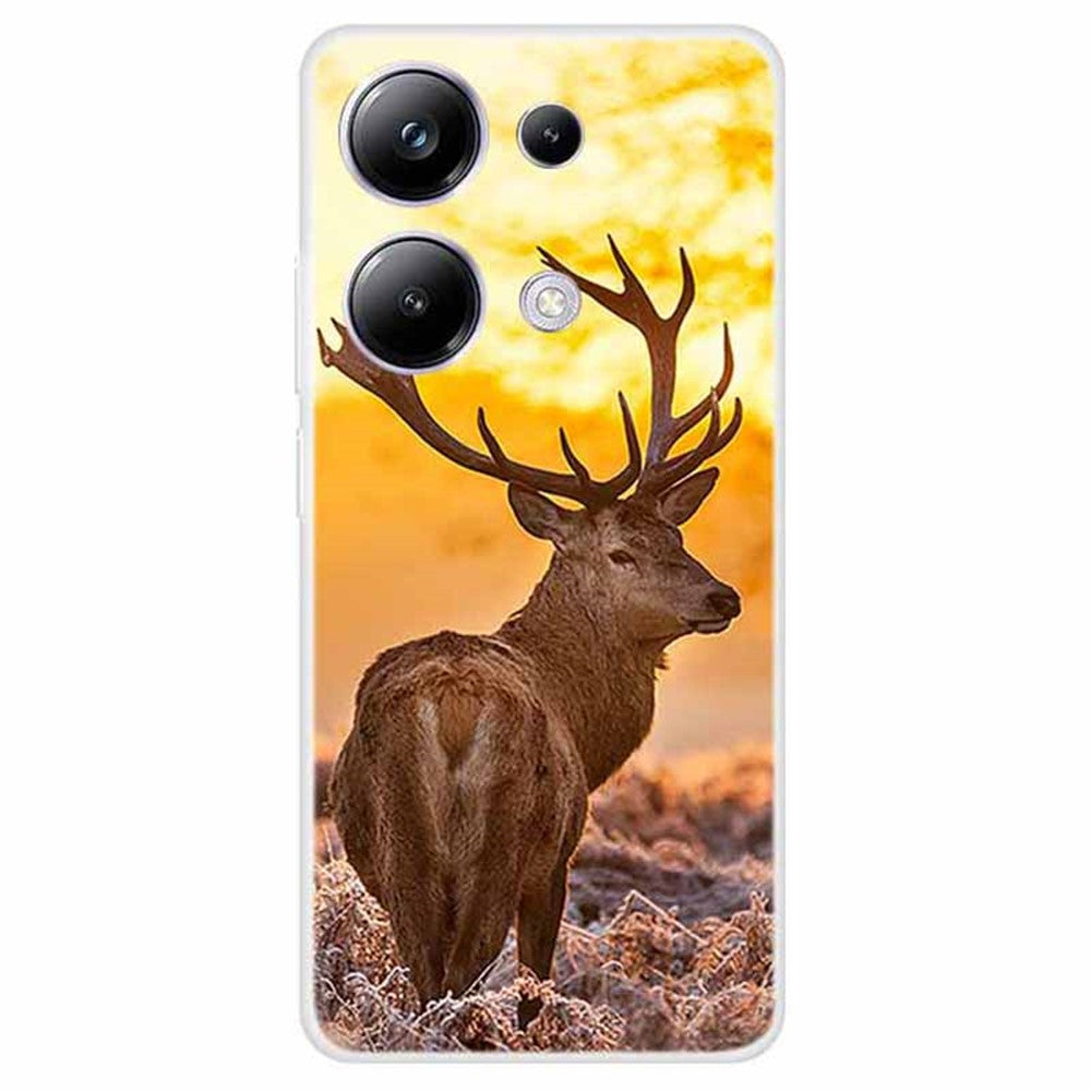 For Xiaomi Redmi Note 13 Pro 4G / Poco M6 Pro 4G TPU Case Pattern Printing Phone Cover