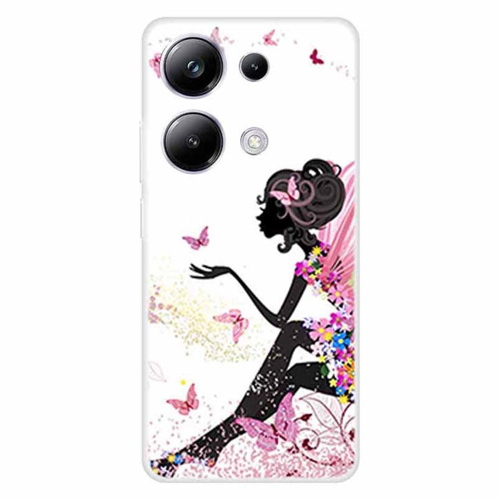 Xiaomi Redmi Note 13 Pro 4G / Poco M6 Pro 4G-skal TPU-mönstertrycksmobilskal