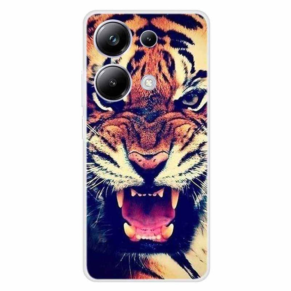 Xiaomi Redmi Note 13 Pro 4G / Poco M6 Pro 4G-skal TPU-mönstertrycksmobilskal