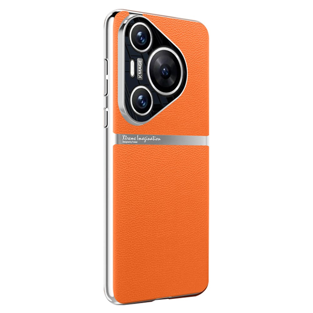 Huawei Pura 70 Pro / Pura 70 Pro+ mobilskal Fallskyddande PU-läder Baksida