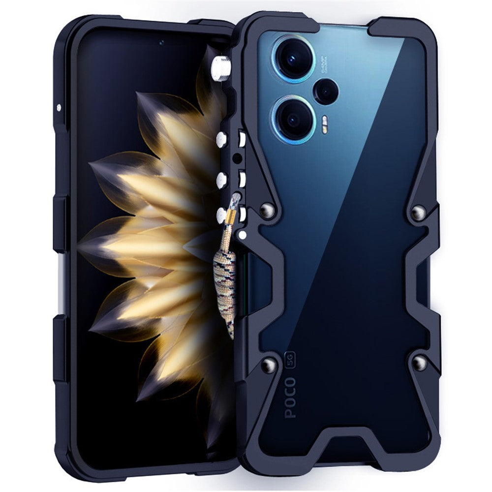 For Xiaomi Poco F5 5G / Redmi Note 12 Turbo Case Aluminium Alloy Heavy Duty Shockproof Cover
