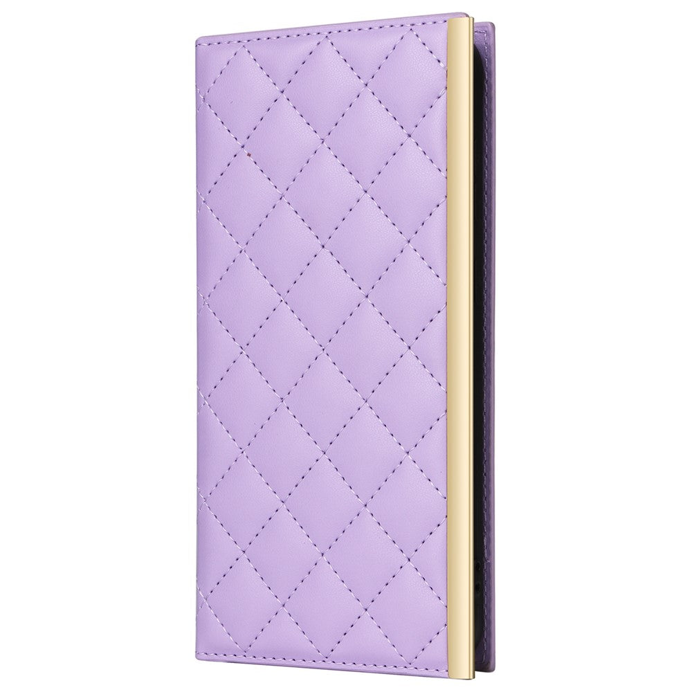 For Samsung Galaxy S24 Stand Wallet Phone Case PU Leather Flip Cover with Shoulder Strap