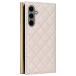 For Samsung Galaxy S24+ Case Suction Cup PU Leather Wallet Phone Cover with Straps