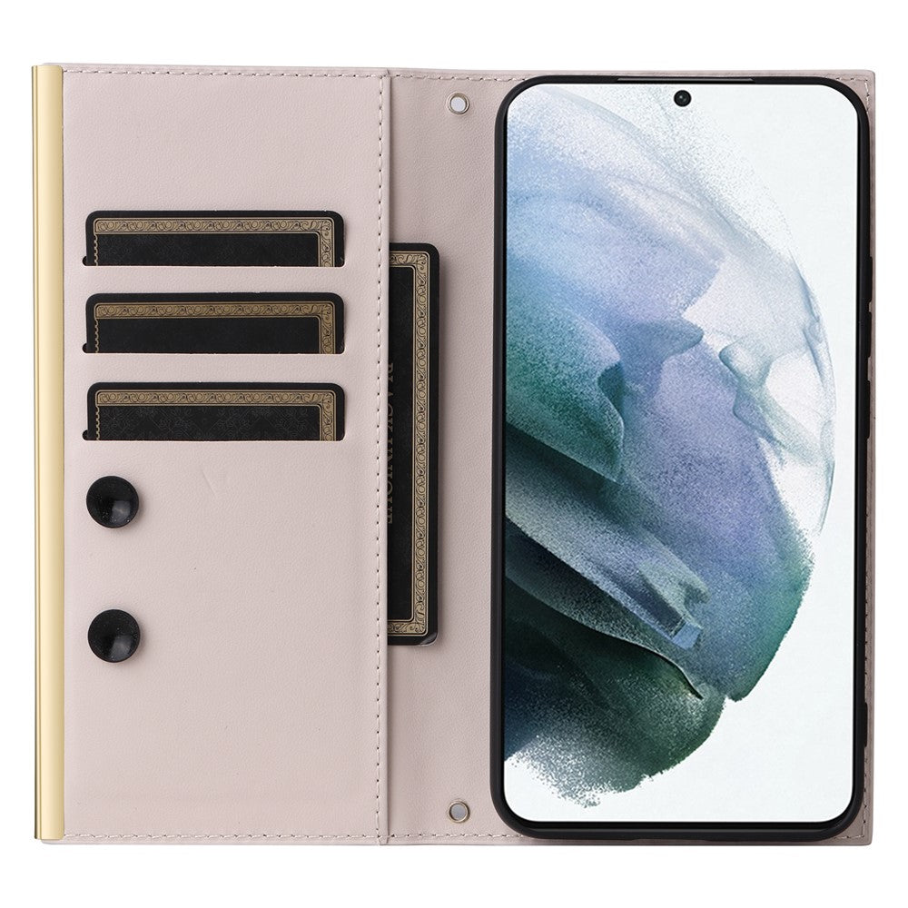 Til Samsung Galaxy S21+ 5G Cover Pung PU Læder Sugekop Beskyttende Telefoncover