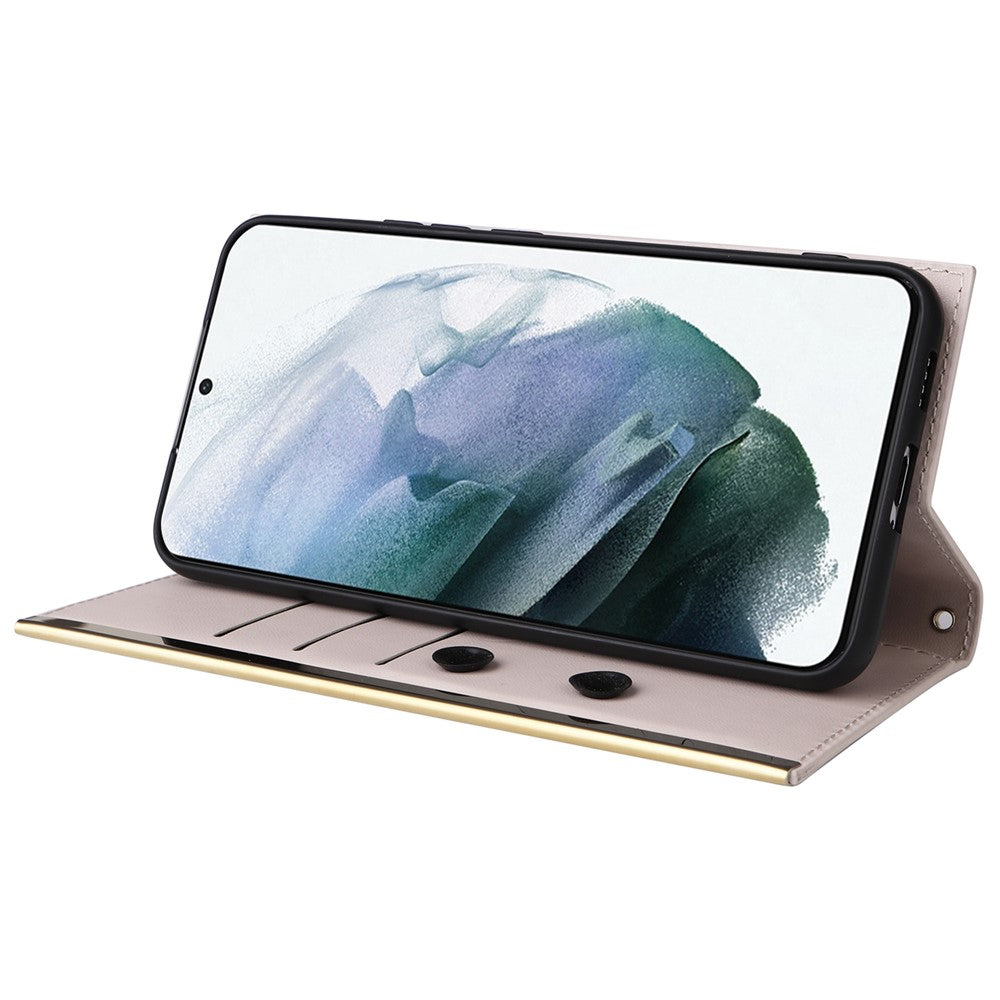 Til Samsung Galaxy S21+ 5G Cover Pung PU Læder Sugekop Beskyttende Telefoncover