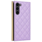 For Samsung Galaxy S23 Leather Case Suction Cup Wallet Flip Phone Cover with Shoulder Strap