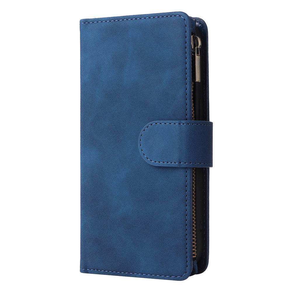 For Xiaomi Redmi Note 13 5G Case Leather Phone Protective Cover Zipper Wallet Card Holder