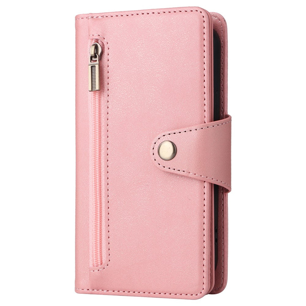 For iPhone 12 mini Shockproof Case Rivet Decor PU Leather Phone Cover