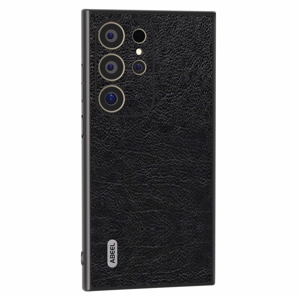 ABEEL Cover til Samsung Galaxy S24 Ultra - PU-læderbelagt PC+TPU skridsikkert greb