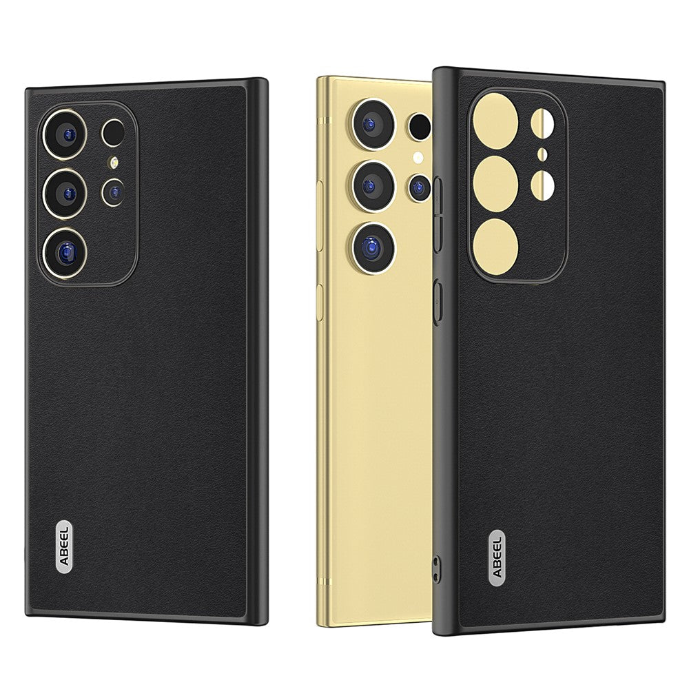 ABEEL Til Samsung Galaxy S24 Ultra Cover Nappa Tekstur Stødabsorberende Telefoncover