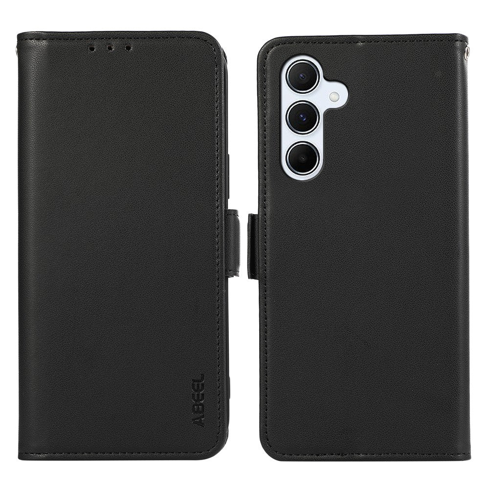 ABEEL For Samsung Galaxy S25+ / S24+ Case RFID Blocking Leather Phone Cover with Wallet Stand