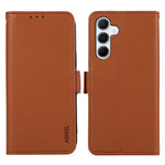 ABEEL For Samsung Galaxy S25+ / S24+ Case RFID Blocking Leather Phone Cover with Wallet Stand