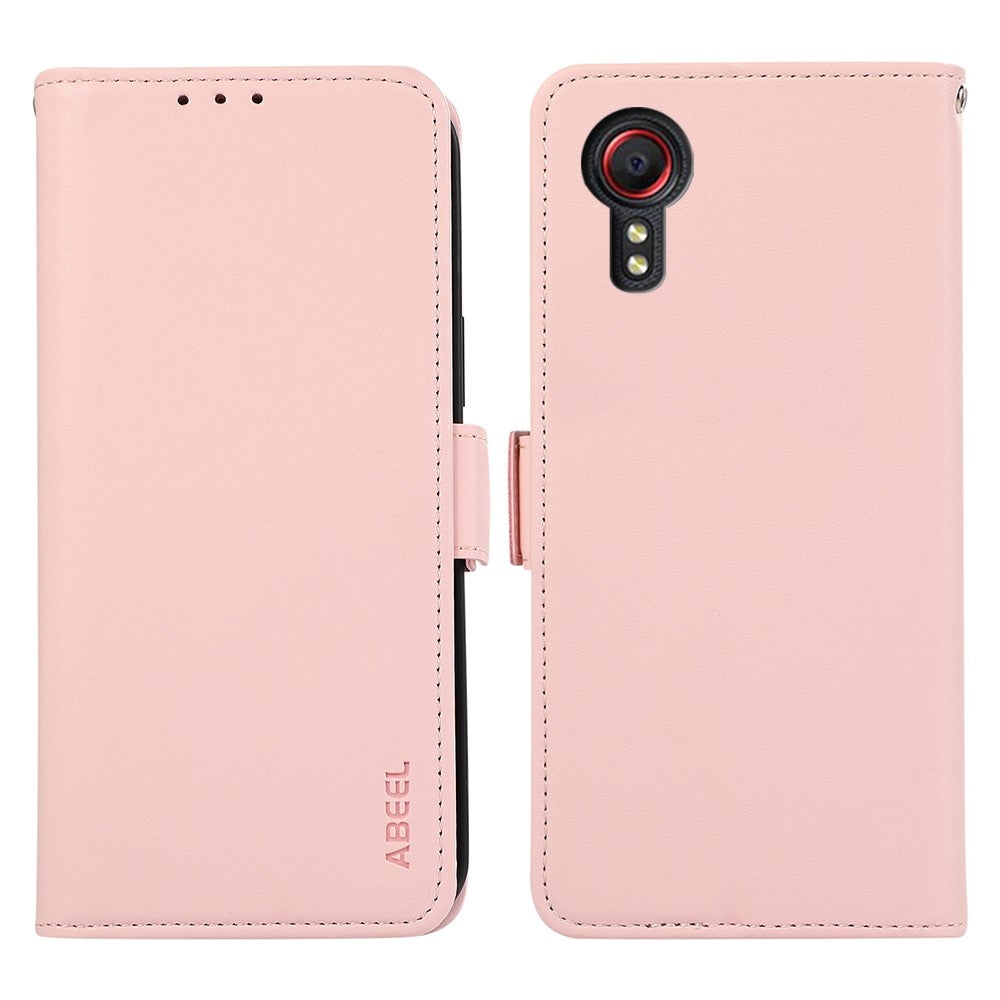 ABEEL til Samsung Galaxy Xcover 5 Stand-etui RFID-blokerende pung mobiltelefoncover