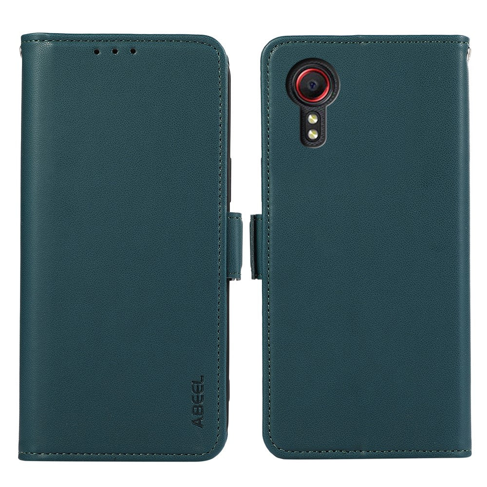 ABEEL til Samsung Galaxy Xcover 5 Stand-etui RFID-blokerende pung mobiltelefoncover
