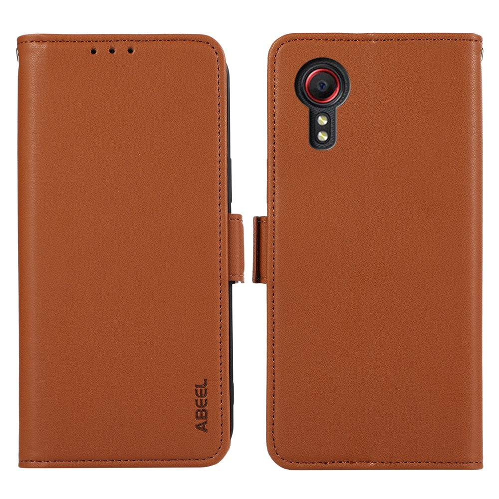 ABEEL til Samsung Galaxy Xcover 5 Stand-etui RFID-blokerende pung mobiltelefoncover