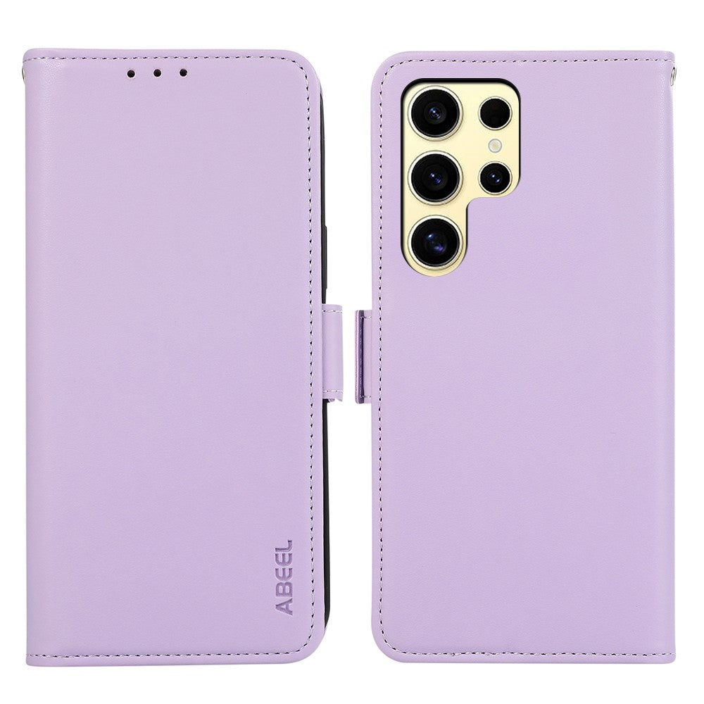ABEEL For Samsung Galaxy S22 Ultra 5G Cover med Pung i Læder, RFID-Blokering og Stødsikker