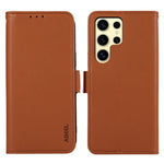 ABEEL For Samsung Galaxy S23 Ultra Leather Case RFID Blocking Wallet Flip Stand Phone Cover