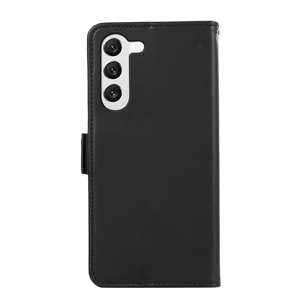 ABEEL Til Samsung Galaxy S22 5G TPU+PU Læder Cover Telefon Stand Pung RFID Blokerende Telefon Cover