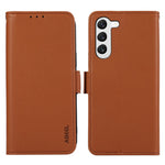 ABEEL Til Samsung Galaxy S22 5G TPU+PU Læder Cover Telefon Stand Pung RFID Blokerende Telefon Cover