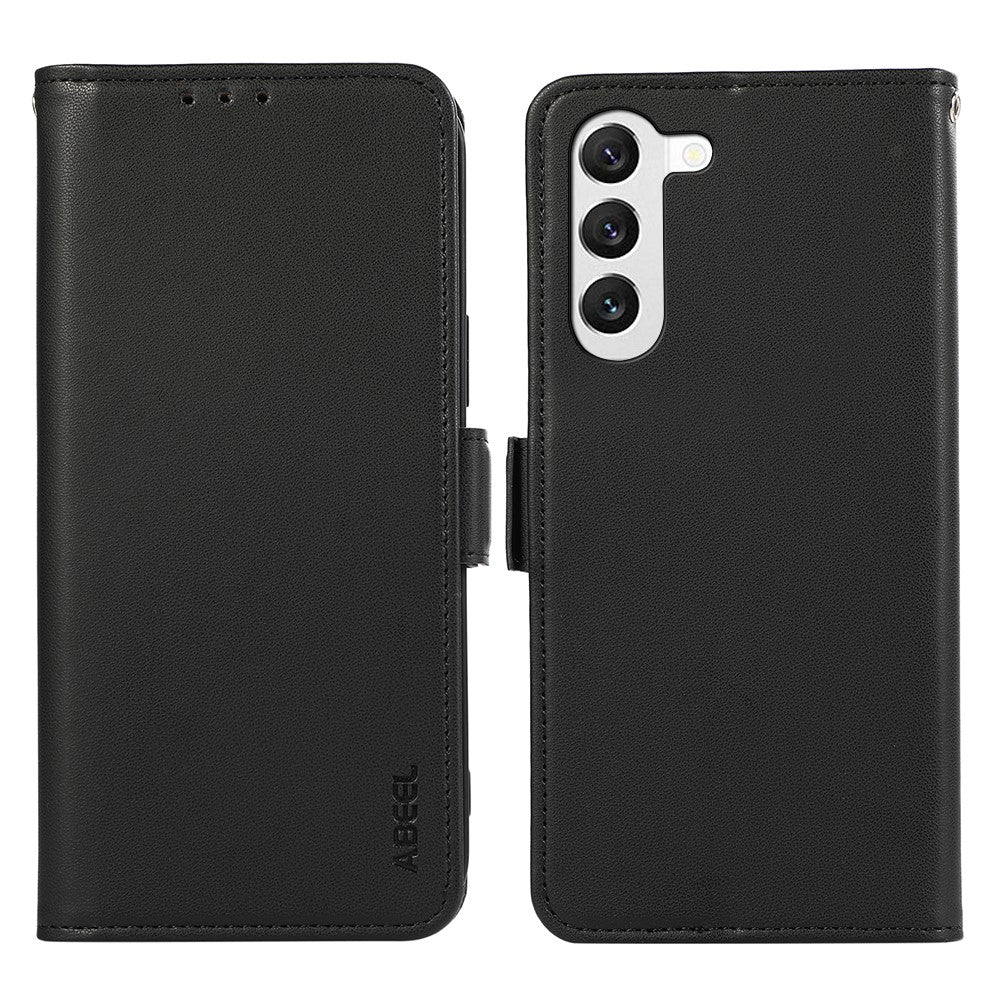 ABEEL Til Samsung Galaxy S23 Wallet Case RFID-blokerende PU-læder Anti-fald Mobiltelefoncover