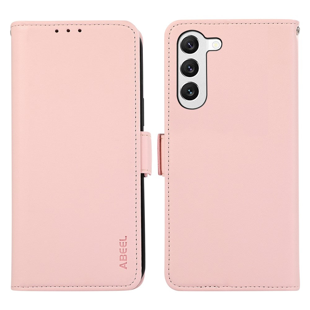 ABEEL Til Samsung Galaxy S23 Wallet Case RFID-blokerende PU-læder Anti-fald Mobiltelefoncover