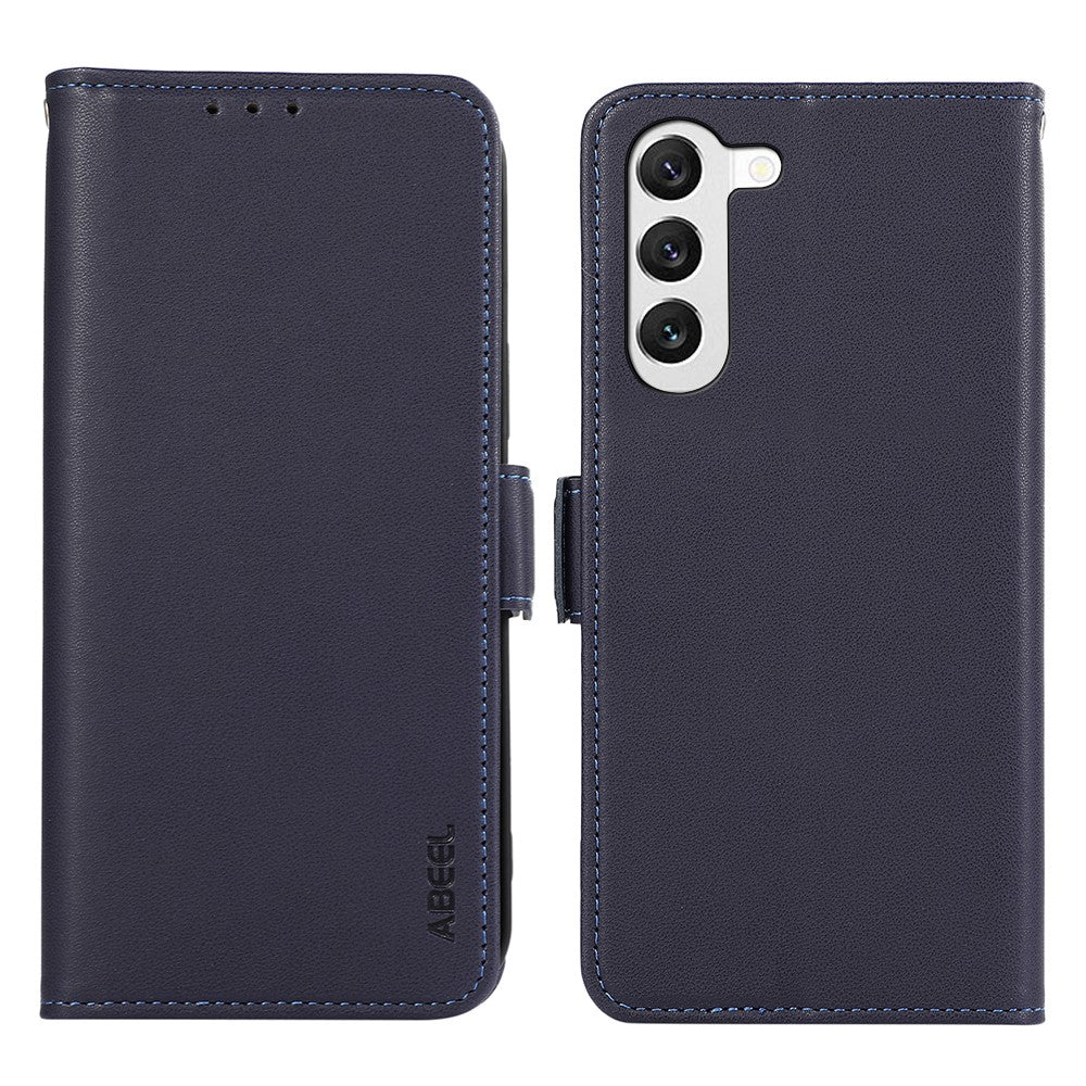 ABEEL Til Samsung Galaxy S23 Wallet Case RFID-blokerende PU-læder Anti-fald Mobiltelefoncover