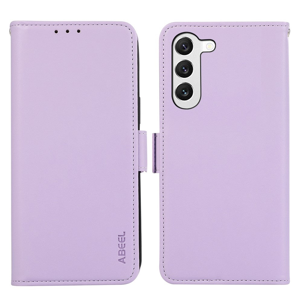 ABEEL Til Samsung Galaxy S23 Wallet Case RFID-blokerende PU-læder Anti-fald Mobiltelefoncover