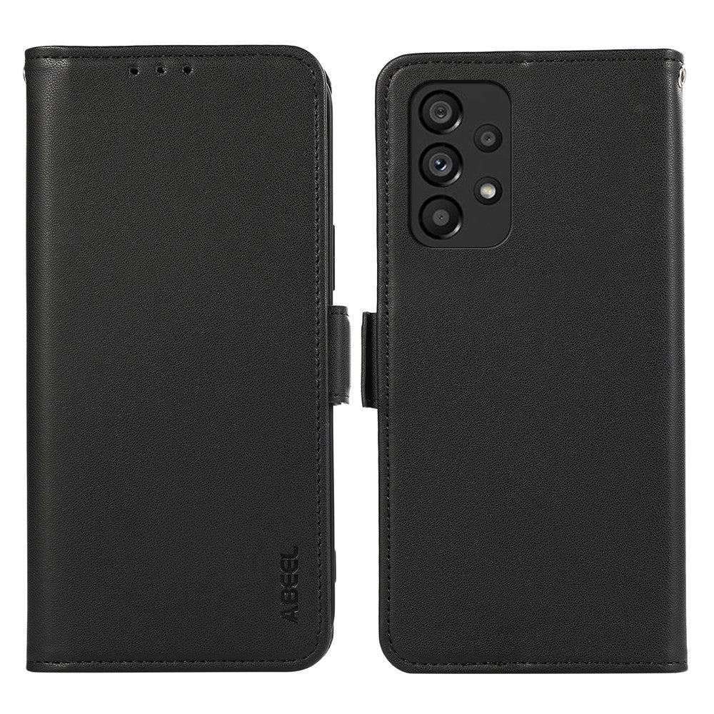 ABEEL For Samsung Galaxy A52 4G / A52 5G / A52s 5G Phone Shell RFID Blocking Wallet PU Leather Stand Case