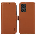ABEEL For Samsung Galaxy A52 4G / A52 5G / A52s 5G Phone Shell RFID Blocking Wallet PU Leather Stand Case