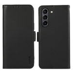 ABEEL RFID-blokerende telefoncover til Samsung Galaxy S21 FE 5G Blødt PU-læderpungtelefonstativcover