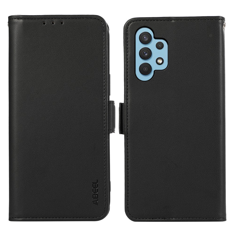 ABEEL Til Samsung Galaxy A32 4G (EU Version) RFID Blokerende Pung Læder Etui Telefoncover