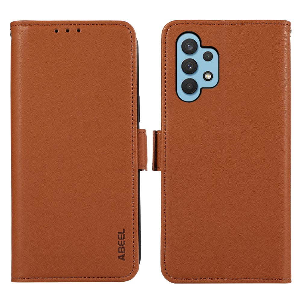ABEEL Til Samsung Galaxy A32 4G (EU Version) RFID Blokerende Pung Læder Etui Telefoncover
