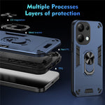 For Xiaomi Redmi Note 13 Pro 4G / Poco M6 Pro 4G Case Magnetic Car Mount Kickstand Phone Cover