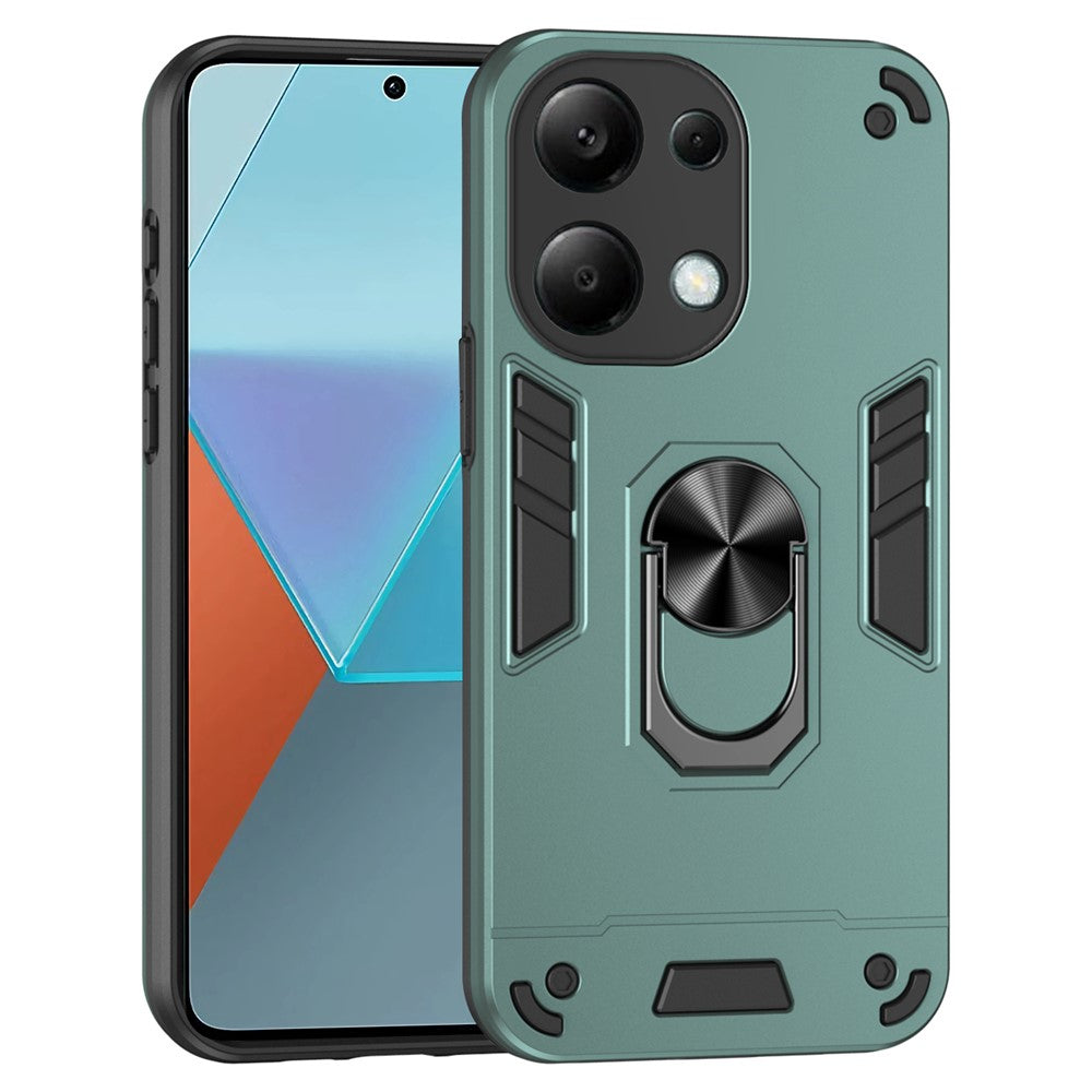 For Xiaomi Redmi Note 13 Pro 4G / Poco M6 Pro 4G Case Magnetic Car Mount Kickstand Phone Cover