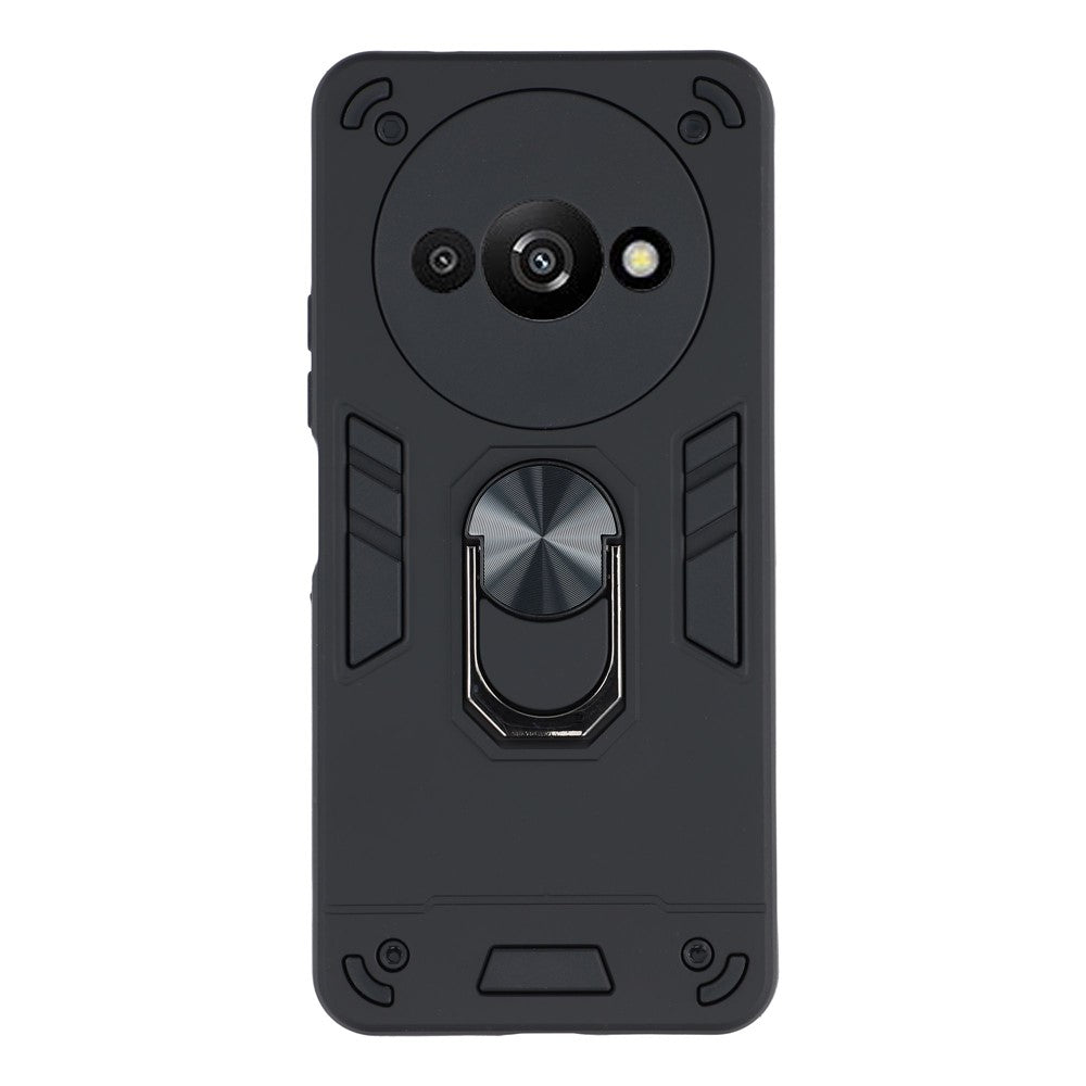 For Xiaomi Redmi A3 4G / Poco C61 4G Case Car Mount Kickstand Hybrid Hard PC Soft TPU Phone Cover