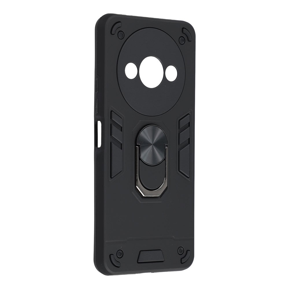 For Xiaomi Redmi A3 4G / Poco C61 4G Case Car Mount Kickstand Hybrid Hard PC Soft TPU Phone Cover