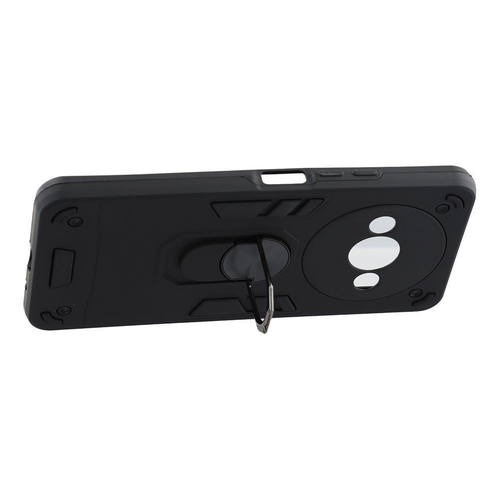 For Xiaomi Redmi A3 4G / Poco C61 4G Case Car Mount Kickstand Hybrid Hard PC Soft TPU Phone Cover