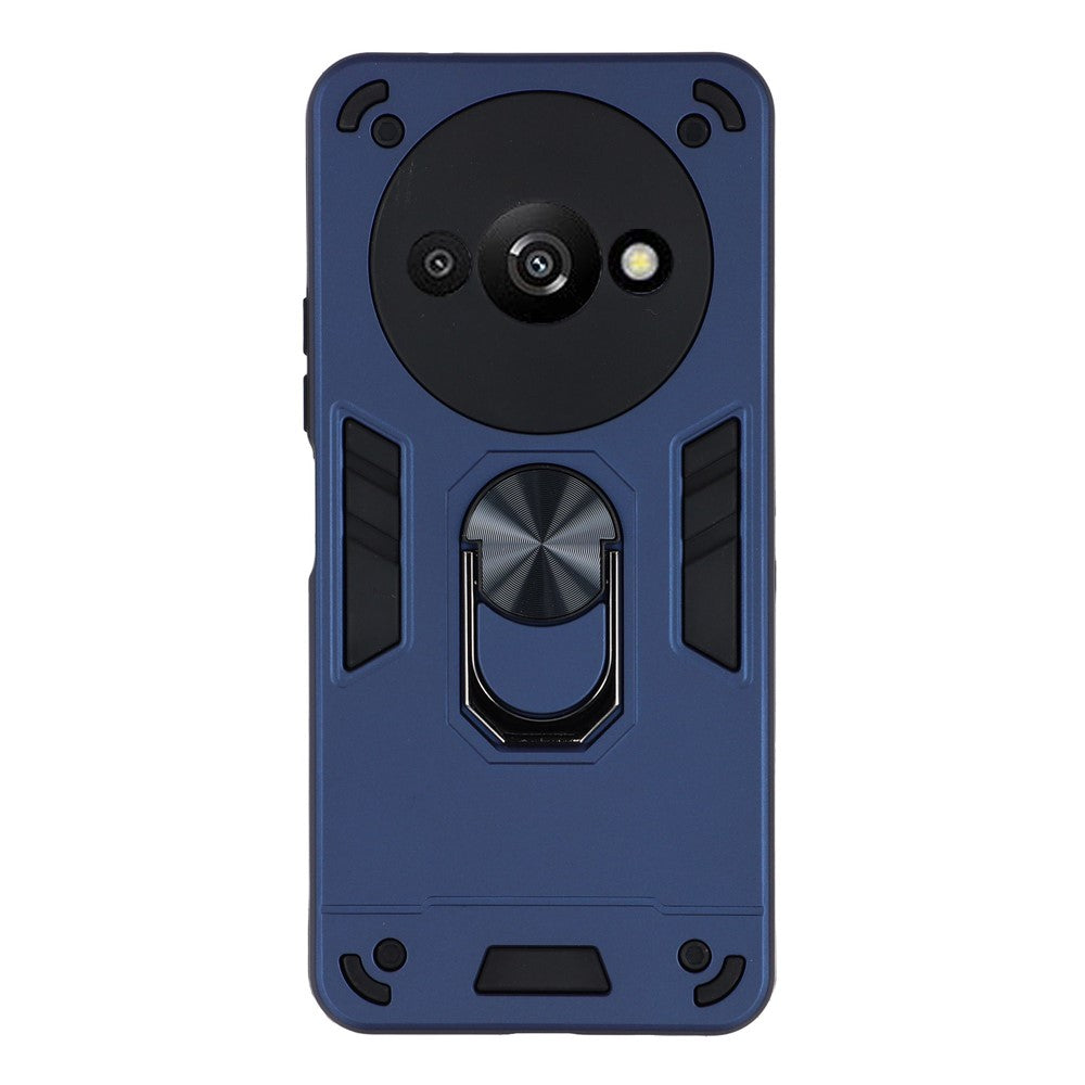 For Xiaomi Redmi A3 4G / Poco C61 4G Case Car Mount Kickstand Hybrid Hard PC Soft TPU Phone Cover
