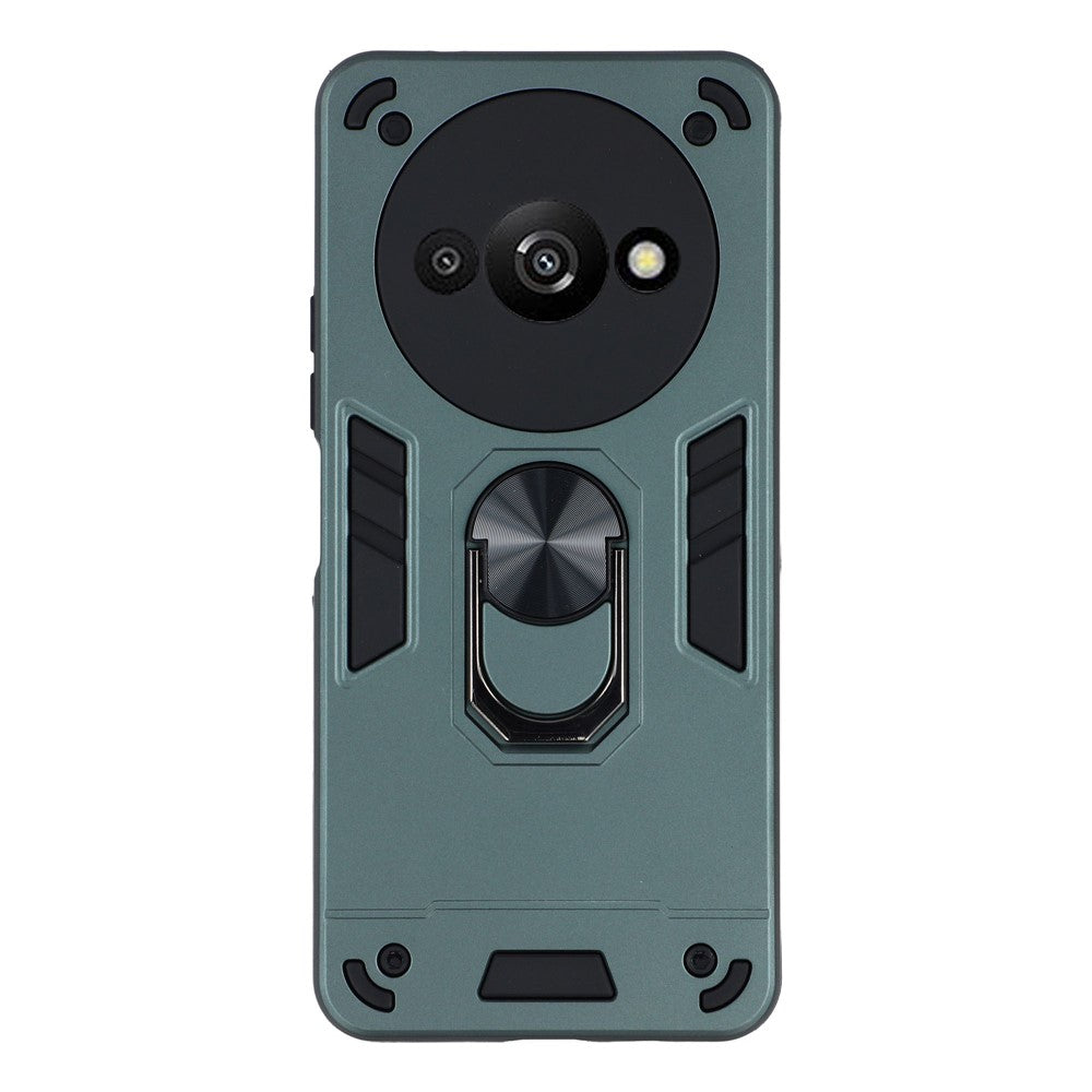 For Xiaomi Redmi A3 4G / Poco C61 4G Case Car Mount Kickstand Hybrid Hard PC Soft TPU Phone Cover