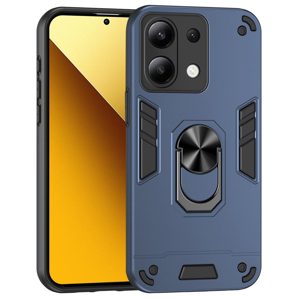 Xiaomi Redmi Note 13 4G-skal PC+TPU stötdämpande mobilskal med stöd för magnetiskt bilfäste