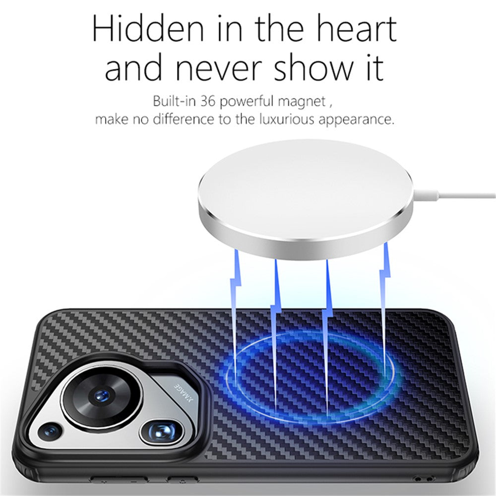For Huawei Pura 70 Ultra Case Aramid Fiber Super Slim Phone Cover Magnetic Case Charging