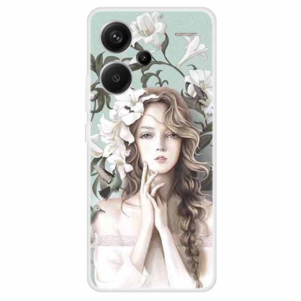 For Xiaomi Redmi Note 13 Pro+ 5G TPU Case Pattern Printing Back Phone Cover